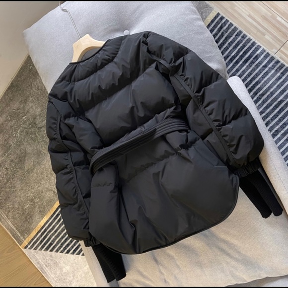 New Puff Down Quilted Tan color Streetwear Fashion women Autumn Winter Coat - Picture 11 of 16